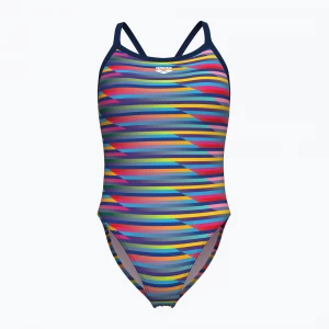 Obrázek produktu Dámské jednodílné plavky arena Racing Stripe Xcriss Cross navy multi / navy Barevné