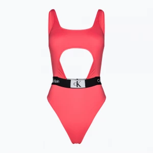 Obrázek produktu Dámské jednodílné plavky Calvin Klein Cut Out One Piece-RP calypso coral Růžová