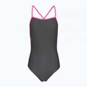 Obrázek produktu Dámské jednodílné plavky Clap Jednowarstwowy Wiązany grey pink