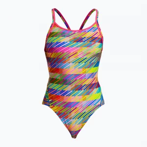 Obrázek produktu Dámské jednodílné plavky Funkita Diamond Back One Piece static stack Černá