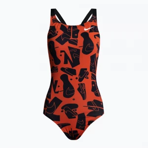 Obrázek produktu Dámské jednodílné plavky Nike Multiple Print Fastback orange NESSC050-631