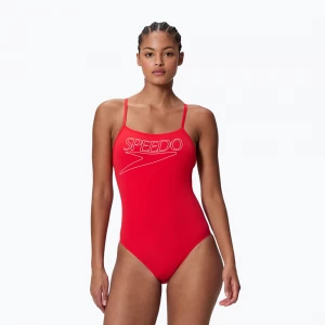 Obrázek produktu Dámské jednodílné plavky Speedo Endurance+ Logo Thin Strap high risk red