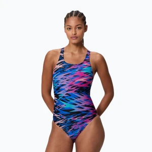 Obrázek produktu Dámské jednodílné plavky Speedo Hyperboom Print Medalist anthracite šedá