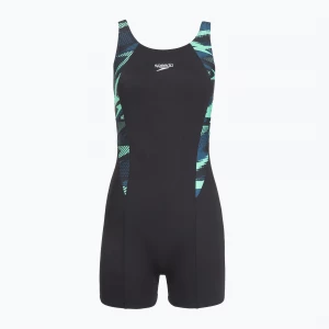 Obrázek produktu Dámské jednodílné plavky Speedo HyperBoom Splice Legsuit dark teal Zelená