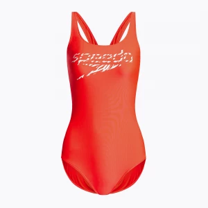 Obrázek produktu Dámské jednodílné plavky Speedo Logo Deep U-Back červené 68-12369