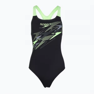 Obrázek produktu Dámské jednodílné plavky Speedo Medley Logo Medalist anthracite / clover Černá