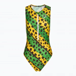 Obrázek produktu Dámské jednodílné plavky Speedo Placement Digital Highneck green / yellow