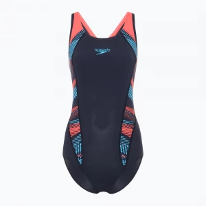 Obrázek produktu Dámské jednodílné plavky Speedo Placement Laneback zoom boom placement / true navy Námořnická modř