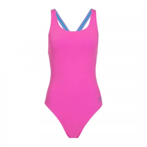 Obrázek produktu Dámské jednodílné plavky Speedo Solid Powerback neon flamingo Růžová