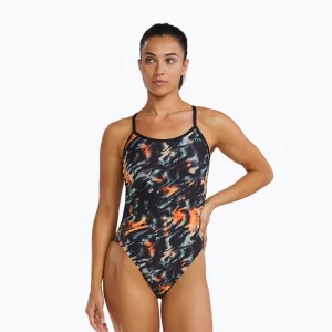 Obrázek produktu Dámské jednodílné plavky TYR Durafast Elite Validus Crosscutfit orange / aqua / black