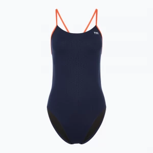 Obrázek produktu Dámské jednodílné plavky TYR Hexa Cutoutfit navy / orange Námořnická modř