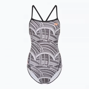 Obrázek produktu Dámské jednodílné plavky ZONE3 Kona Speed Strap Back tribal print / black / white / orange