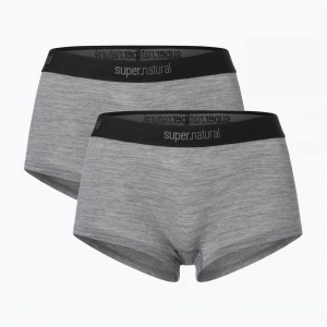 Obrázek produktu Dámské termo boxerky super.natural Tundra 175 Hipser 2 páry cashmere grey melange / cashmere grey melange