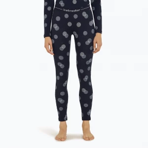 Obrázek produktu Dámské termo kalhoty icebreaker Merino 260 Vertex Fall Flakes midnight navy / snow / j Námořnická modř