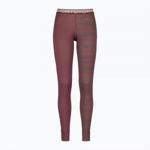 Obrázek produktu Dámské termokalhoty ORTOVOX 185 Rock'N'Wool Long mounatin rose vínová