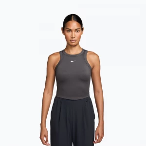 Obrázek produktu Dámské tílko Nike One Fitted Dri-Fit Cropped Tank thunder grey / white