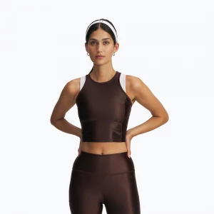 Obrázek produktu Dámské tréninkové tílko Under Armour Motion Shine Tank kona brown / black