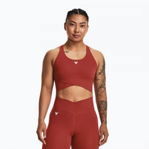 Obrázek produktu Dámské tréninkové tílko Under Armour Project Rock LetsGo Crssover Top heritage red Hnědá