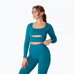 Obrázek produktu Dámské tréninkové tričko Longsleeve Carpatree Dopamine Buzz Seamless petrol green
