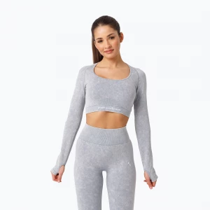 Obrázek produktu Dámské tréninkové tričko Longsleeve Carpatree Yasmine Seamless blue stone wash