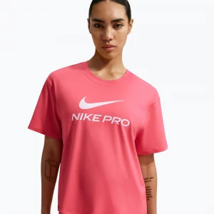 Obrázek produktu Dámské tréninkové tričko Nike Pro Dri-Fit Loose sea coral / white Růžová