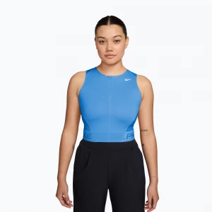 Obrázek produktu Dámské tréninkové tričko Nike Pro Dri-Fit university blue / light photo blue / white