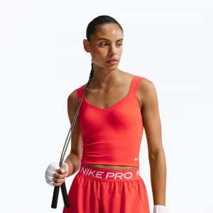 Obrázek produktu Dámské tréninkové tričko Nike Pro Sculpt Medium Support Padded Tank light crimson / white Červená