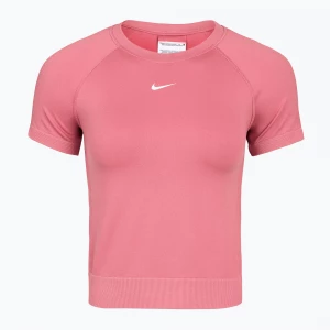 Obrázek produktu Dámské tréninkové tričko Nike Pro Seamless Dri-Fit peony / white