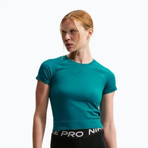 Obrázek produktu Dámské tréninkové tričko Nike Pro Seamless Dri-Fit SS bright spruce Modrá