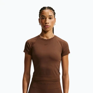 Obrázek produktu Dámské tréninkové tričko Nike Pro Seamless Dri-Fit SS cacao wow Hnědá