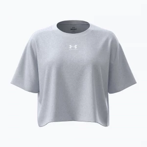 Obrázek produktu Dámské tréninkové tričko Under Armour Rival Boxy Tee Solid distant gray medium heather / white šedá