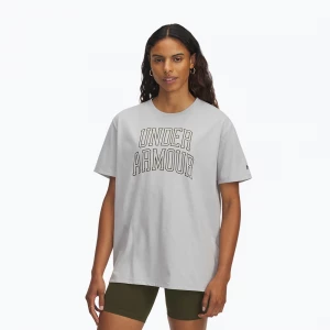 Obrázek produktu Dámské tréninkové tričko Under Armour Rival Campus mod gray light heather / expedition green šedá