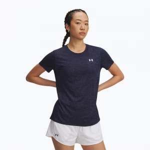 Obrázek produktu Dámské tréninkové tričko Under Armour Tech Twist midnight navy / white Námořnická modř