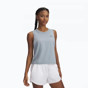 Obrázek produktu Dámský fitness top Under Armour Rush Energy Crop Tank downpour gray / downpour gray šedá
