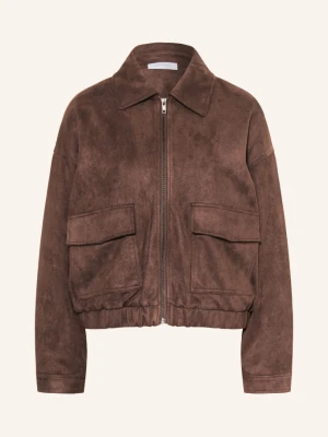Obrázek produktu Darling Harbour Bunda V Koženém Vzhledu dark brown
