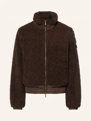 Obrázek produktu Darling Harbour Bunda Z Teddy Kožešiny V Kombinaci Materiálů dark brown