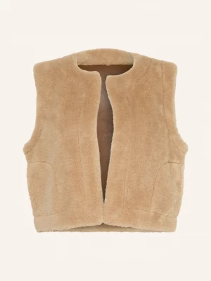 Obrázek produktu Darling Harbour Oboustranná Vesta Z Plyšové Kožešiny beige
