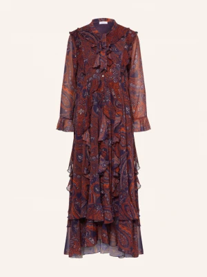 Obrázek produktu Darling Harbour Šaty S Mašlí A Volánky orange / blueberry