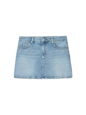 Obrázek produktu Denimová sukně Bershka tmavě modrá