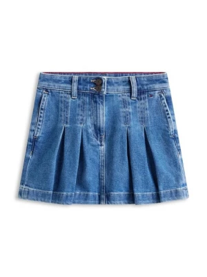 Obrázek produktu Denimová sukně Tommy Hilfiger tmavomodrý denim