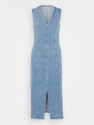 Obrázek produktu Denimové šaty Abercrombie & Fitch modrý denim