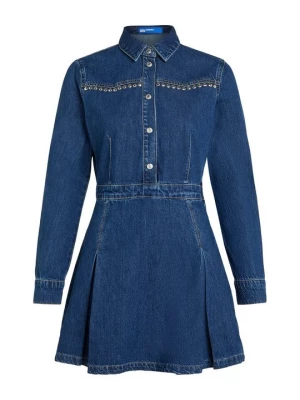 Obrázek produktu Denimové šaty KARL LAGERFELD tmavomodrý denim