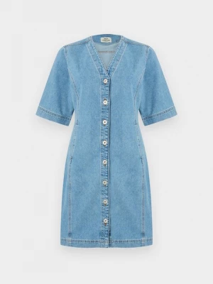 Obrázek produktu Denimové šaty Mads Nørgaard modrý denim