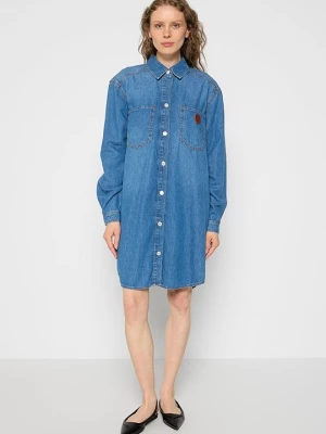 Obrázek produktu Denimové šaty MOSCHINO světle modrá
