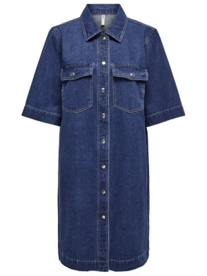 Obrázek produktu Denimové šaty Only tmavomodrý denim