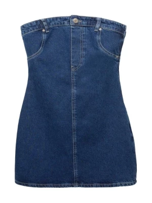 Obrázek produktu Denimové šaty PULL&BEAR tmavě modrá
