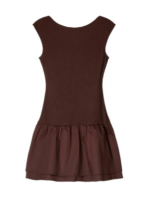 Obrázek produktu Denní šaty Bershka tmavě hnědá