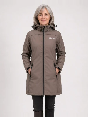 Obrázek produktu deproc Přechodová parka 'KEELE PEAK II WOMEN' cappuccino
