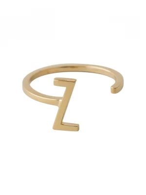 Obrázek produktu Design Letters Pozlacený stříbrný prsten Design Letters zlatá