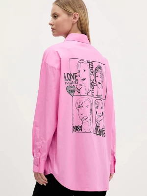 Obrázek produktu Desigual Bavlněná košile Desigual GIRLS růžová